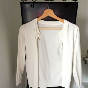 NEW White open cardigan